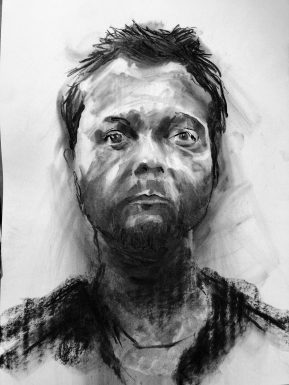 Portrait dessiné d’un homme barbu — Sébastien Jacqmin
